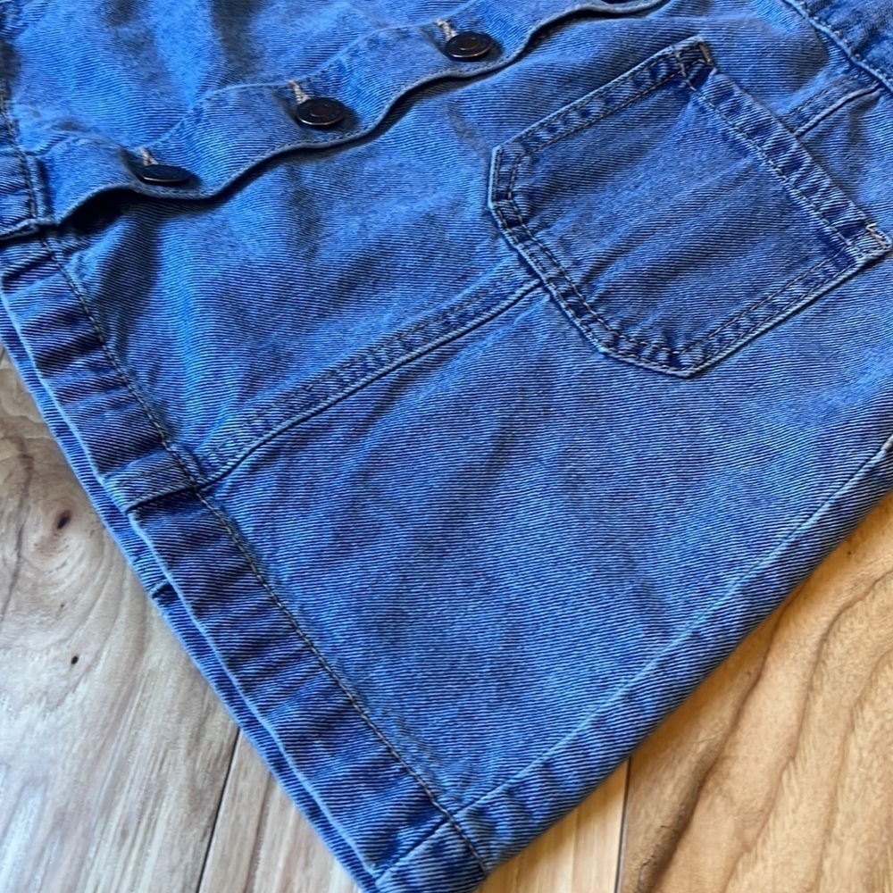 2 for $10 | Denim Full Button Mini Skirt with Front Pockets Size 30 Forever 21 - Picture 8 of 8